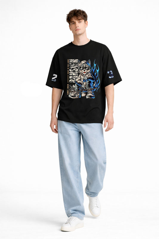 Streetwear Premium Cotton Tee (Black)