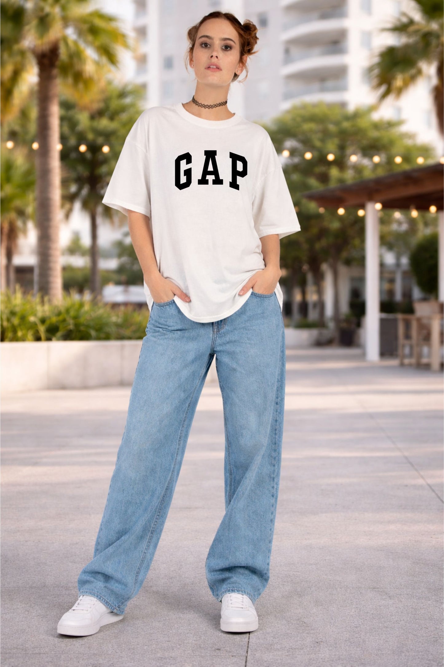 Women’s White Oversized T-Shirt