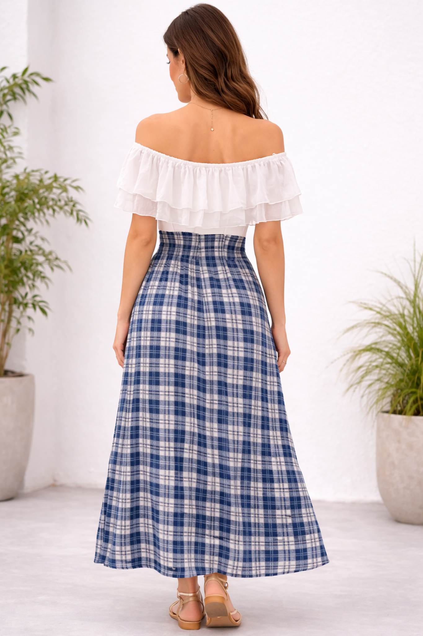 Women Elegant Off-Shoulder One piece dress